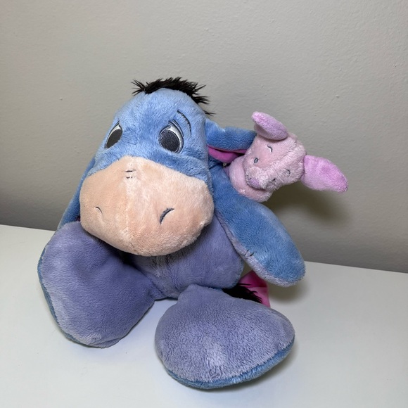 DISNEY PARKS FLOPPY EARS BABY EEYORE & PIGLET STUFFED ANIMAL PLUSH TOY WINNIE - Picture 1 of 8